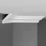 Плинтус потолочный гладкий DECOMASTER D155ДМ (50x50x2000) ударопрочный, белый, под покраску