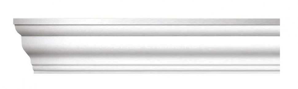 Плинтус потолочный гладкий DECOMASTER D155ДМ (50x50x2000) ударопрочный, белый, под покраску