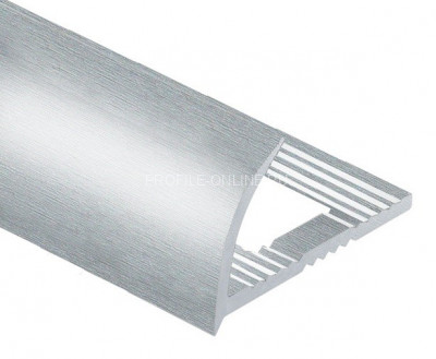 Алюминиевый С-образный профиль 12 мм PV09-03 eco серебро блестящее 2,7 м