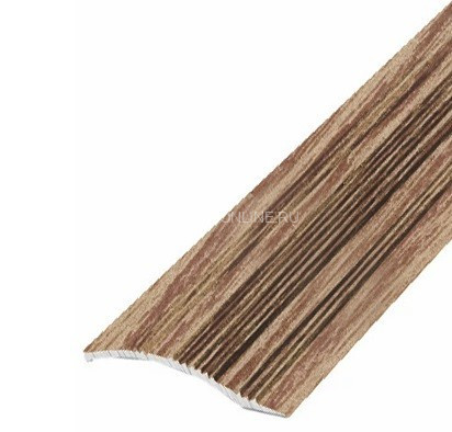 Алюминиевый порог с рифлением 39 мм С4 КД Дуб светлый 2,7 м (упаковка 10 штук)