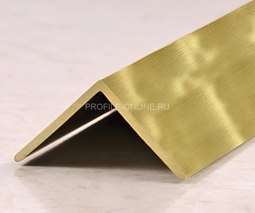 Равнополочный латунный уголок PА 30 OS 30х30 шлифованный 2,7м