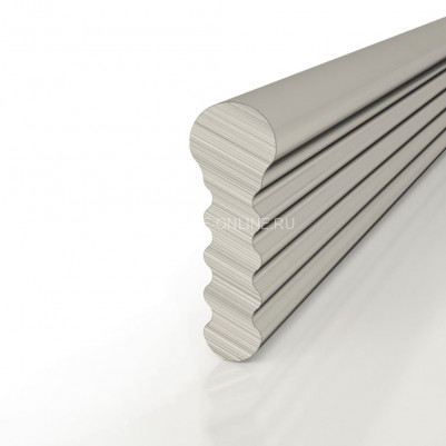 Алюминиевый профиль-вставка разделительный Decaro D009.2A Titanium титан для стен и потолка 3 м