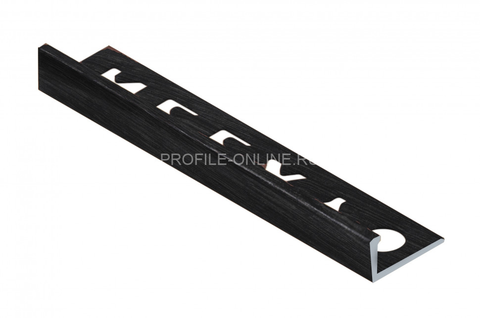 L-образный профиль алюминиевый 12.5 мм NEEXY PV03-46 BBL-D черный блестящий браш 2.7 м
