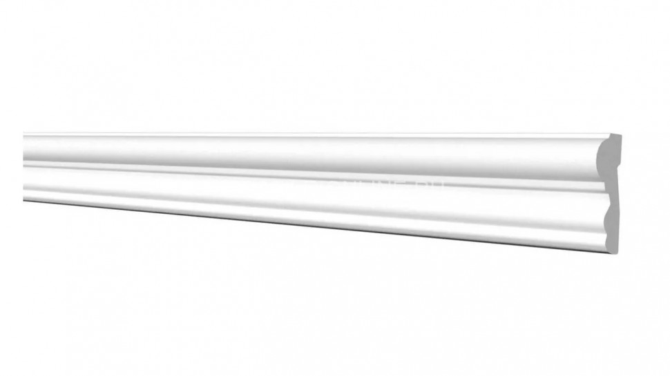 Декоративный молдинг 44х16 мм Decor-Dizayn DD400 полистирол белый, под покраску 2 м