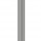Левая планка-рейка для стеновой реечной панели VOX LINERIO L-LINE серая 2650х61х21 мм