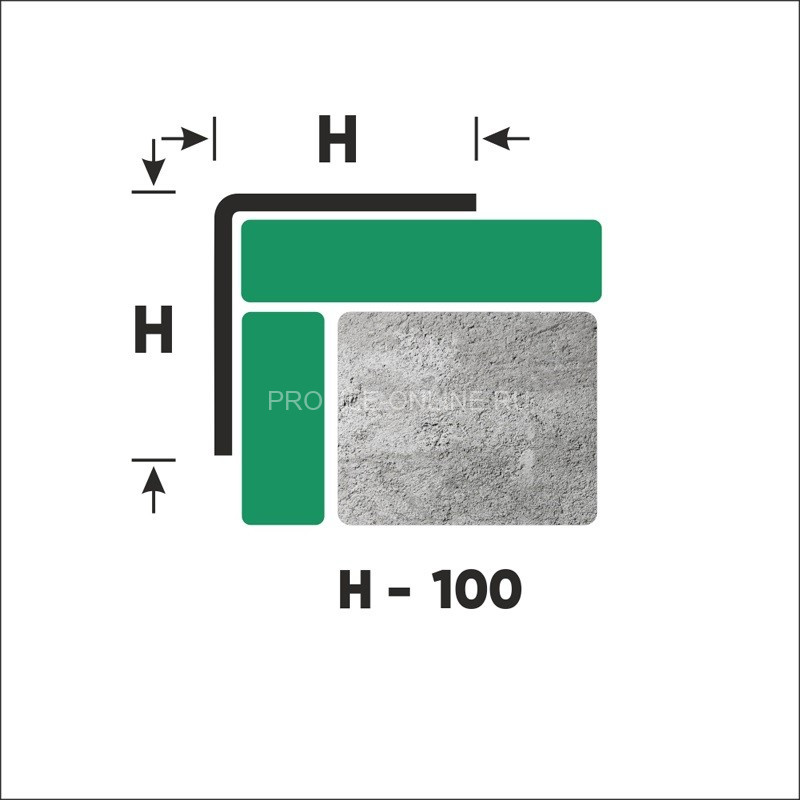 Нержавеющий уголок стальной 100х100 мм FL 100 P полированная сталь 300 см
