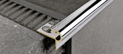 Латунный F-профиль 12 мм Progress Profiles PSYOC 125 хром 2,7 м