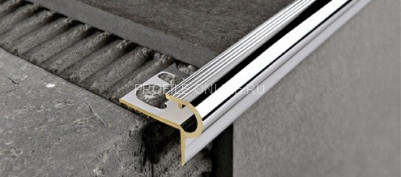 Латунный F-профиль 12 мм Progress Profiles PSYOC 125 хром 2,7 м