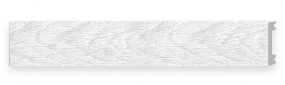Напольный плинтус DECOMASTER D157-84 ДМ (66x13x2900) Ясень белый, ударопрочный полимер