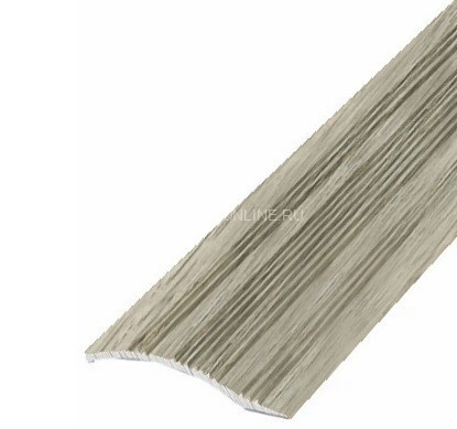 Алюминиевый порог с рифлением 39 мм С4 КД Дуб северный 2,7 м (упаковка 10 штук)