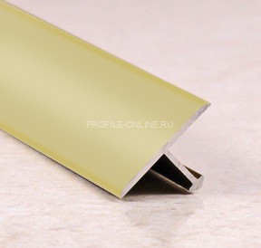 Т-профиль алюминиевый 26 мм ПТ-26 бронза матовая 2,7 м