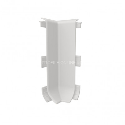 Комплект уголков ПВХ внутренних для напольного плинтуса  VILO linela 413 RAL 7004 2шт. светло-серый