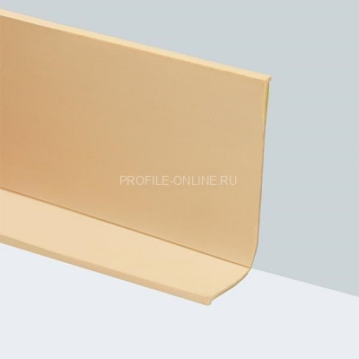 Гибкий плинтус для пола 50 мм ПГ65 бежевый самоклеющийся 25м