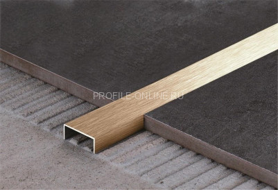 П-образный профиль 10х30 мм из нержавеющей стали SS 304 FSUP30-RS S.S.304 розовое золото сатинированное 2.7 м