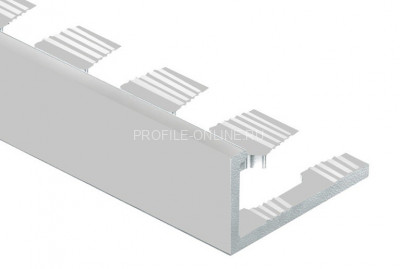 Алюминиевый профиль L-образный гибкий 8 мм PV04-02 серебро матовое 2,7 м