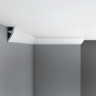 Плинтус потолочный гладкий под подсветку DECOMASTER D502 ДМ (73x36x2000) ударопрочный, белый, под покраску