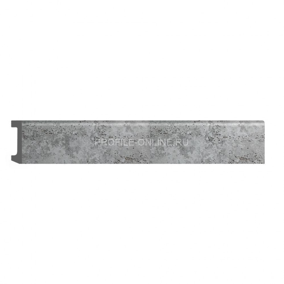 Плинтус напольный ударопрочный DECOMASTER D235-1629ДМ (80x17x2400) Бетон