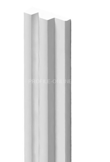 Финишный молдинг для стеновых панелей 11х34 мм HiWood LF129A NP белый 270 см