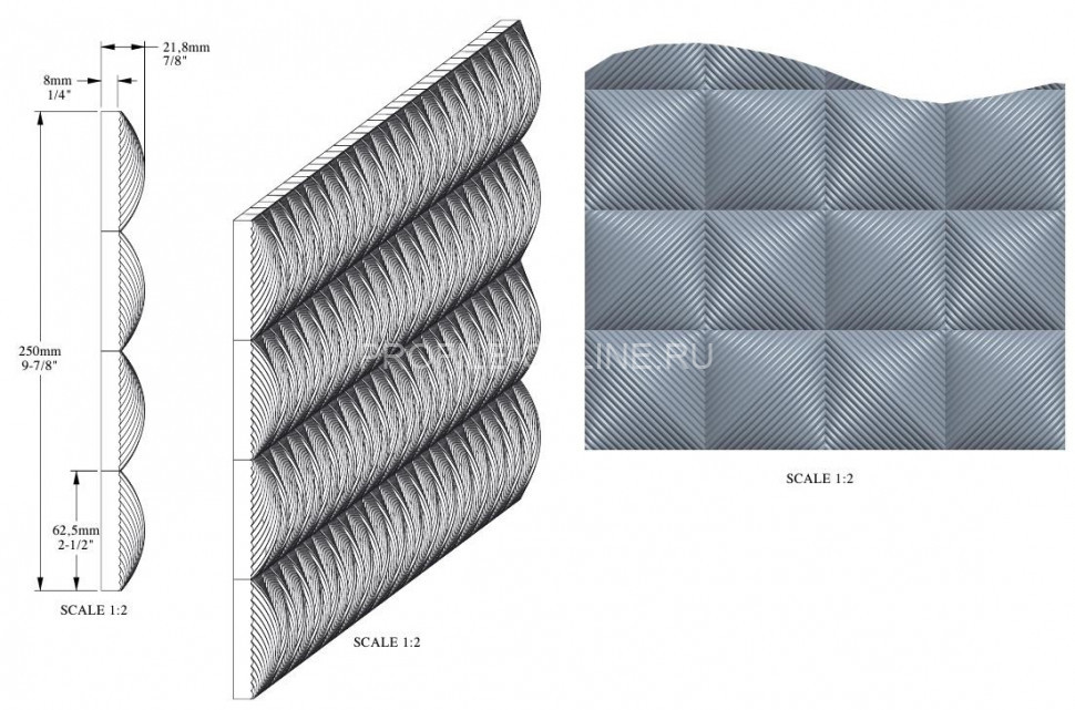Стеновая декоративная панель 3D Orac Decor W113 белая из полиуретана 250х22 мм 200 см