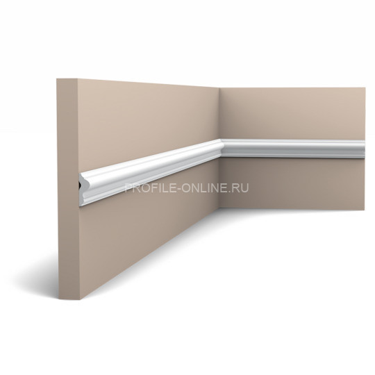Декоративный молдинг Orac Decor Duropolymer PX201 белый дюрополимер 25х90 мм 200 см