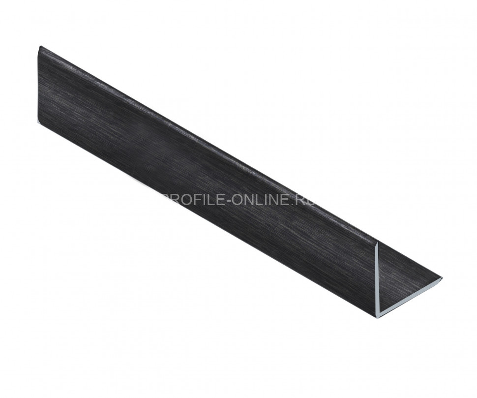 Уголок из алюминия 15х15 мм NEEXY PV61-46 BBL-D черный блестящий браш 2.7 м