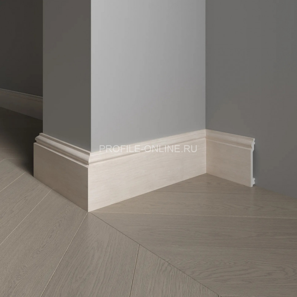 Плинтус для пола 100х16 мм Decor-Dizayn 701-77 полистирол под дерево 2.4 м