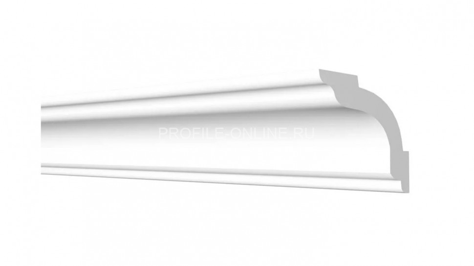 Декоративный плинтус для потолка 50х50 мм Decor-Dizayn DD42 полистирол белый, под покраску 2 м