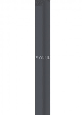 Левая планка-рейка для стеновой реечной панели VOX LINERIO L-LINE антрацит 2650х61х21 мм