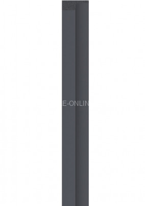 Левая планка-рейка для стеновой реечной панели VOX LINERIO L-LINE антрацит 2650х61х21 мм
