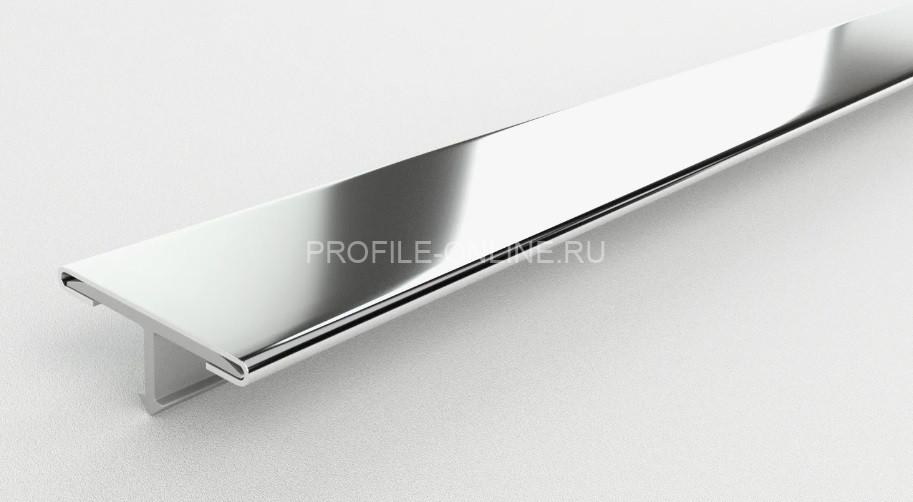 Нержавеющий Т-профиль стальной 20 мм ТА-20 полированный 2,7 м