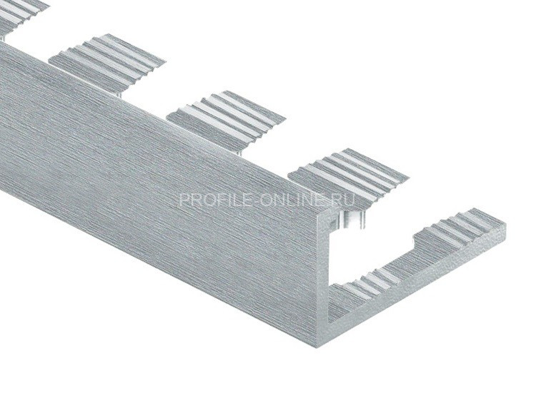 Алюминиевый профиль L-образный гибкий 8 мм PV04-03 серебро блестящее 2,7 м