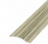 Алюминиевый порог с рифлением 39 мм С4 КД Клен северный 2,7 м (упаковка 10 штук)