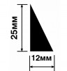 Молдинг 12х25 мм 12х25 мм HiWood TR25 белый 270 см