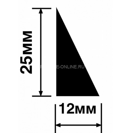 Молдинг 12х25 мм 12х25 мм HiWood TR25 белый 270 см