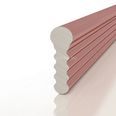 Алюминиевый профиль-вставка разделительный Decaro D009.2A Copper медь для стен и потолка 3 м