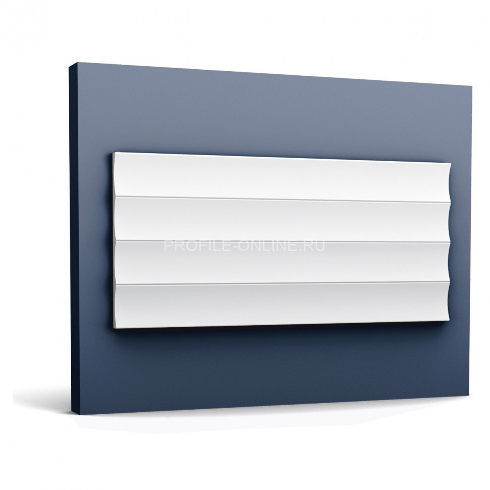 Стеновая декоративная панель 3D Orac Decor W114 белая из полиуретана 15х250 мм 200 см