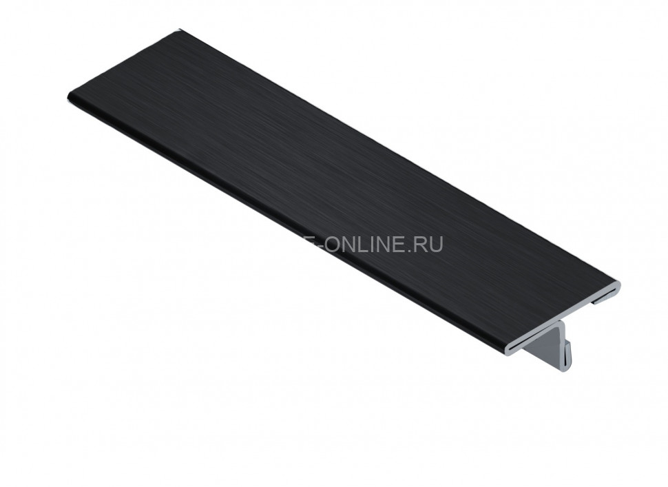Т-образный профиль из нержавеющей стали 20 мм NEEXY PVS91-18 BBL черный браш блестящий 2.7 м