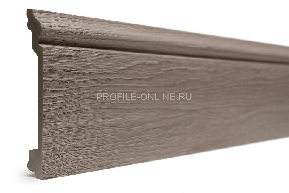 Плинтус для пола 100х16 мм Decor-Dizayn 701-80SH полистирол под дерево 2.4 м