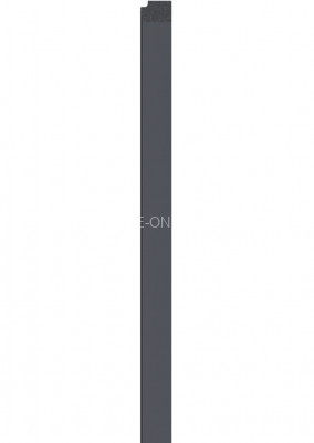 Правая планка-рейка для стеновой реечной панели VOX LINERIO L-LINE антрацит 2650х32х21 мм