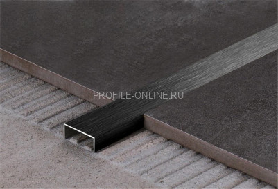 П-образный профиль 10х30 мм из нержавеющей стали SS 304 FSUP30-BS S.S.304 черный сатинированный 2.7 м