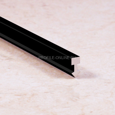Т-профиль вставка 10х5 мм из алюминия ПТ-05 черный матовый 2,7 м