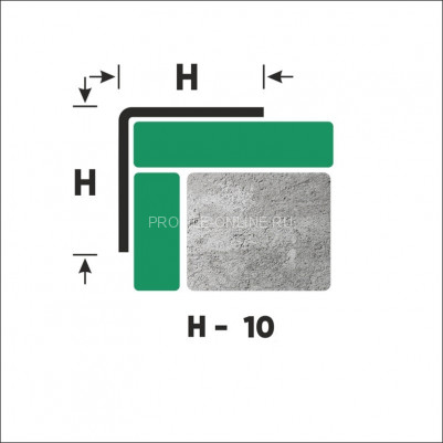 Нержавеющий уголок стальной 10х10 мм FL 10 GS золото сатинированное 270 см