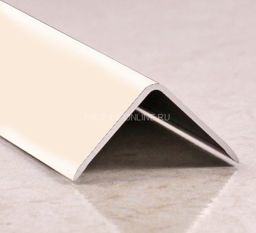Алюминиевый уголок 10х10 мм PV60-25 слоновая кость Ral 1013 2,7 м
