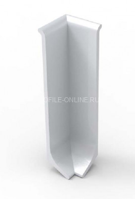 Внутренний уголок для напольного плинтуса Диал ПЛ-60ув серебро