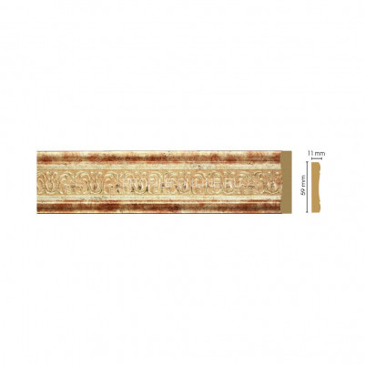Молдинг Бронза DECOMASTER 164-127 ДМ (59x11x2400)