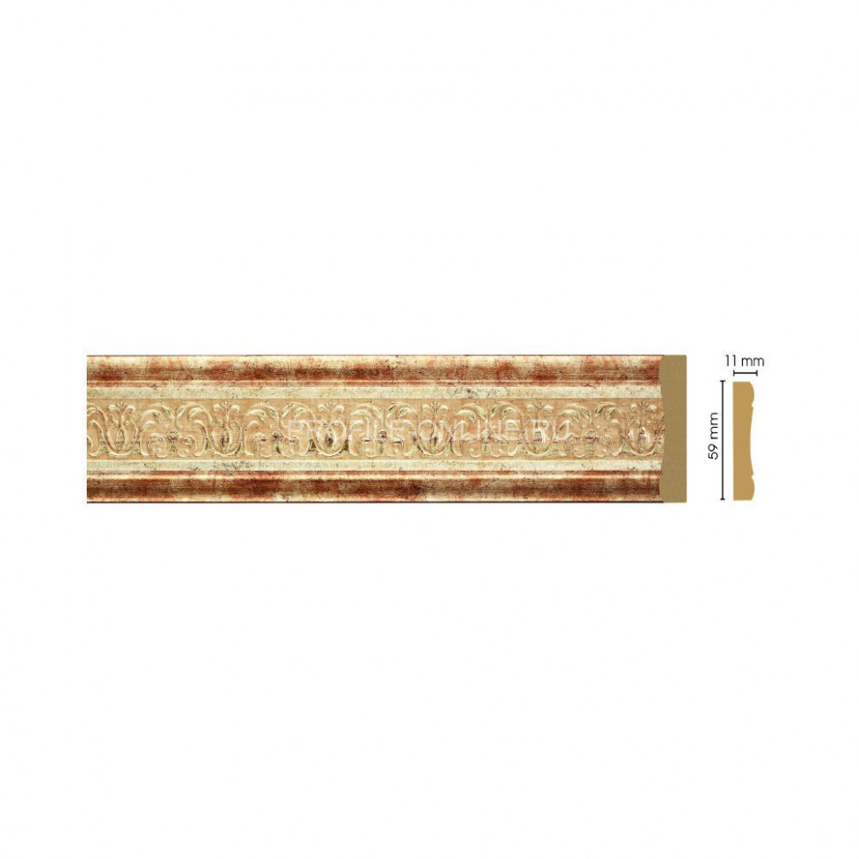 Молдинг Бронза DECOMASTER 164-127 ДМ (59x11x2400)