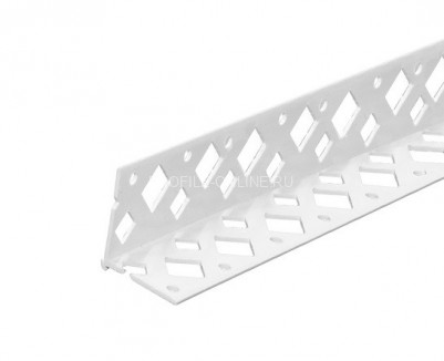 Уголок штукатурный ПВХ CEZAR 25х25 мм белый 2,62 м