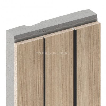 Алюминиевый Т-профиль вставка разделительный Decaro D009.3A Black черный для стен и потолка 3 м