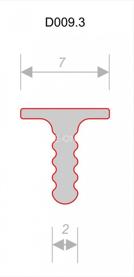Алюминиевый Т-профиль вставка разделительный Decaro D009.3A Black черный для стен и потолка 3 м