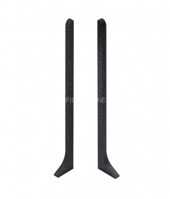 Комплект заглушек для алюминиевого плинтуса 100 мм NEEXY AKBD100-LE-RE-SBL муар черный